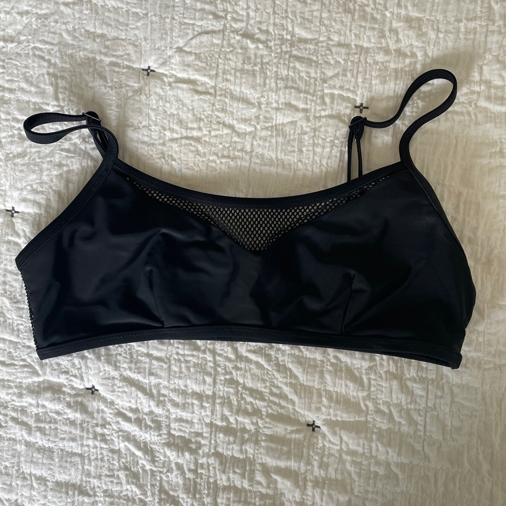 Aerie scoop neck adjustable strap swim suit top